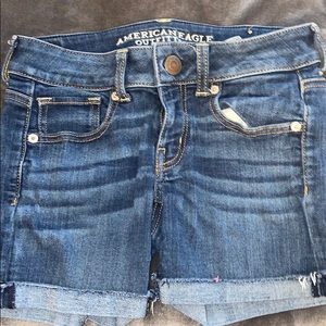american eagle denim shorts